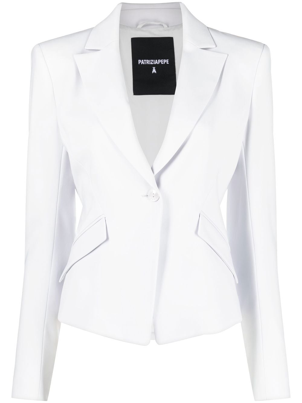 Patrizia Pepe fitted single-breasted blazer - Grey von Patrizia Pepe