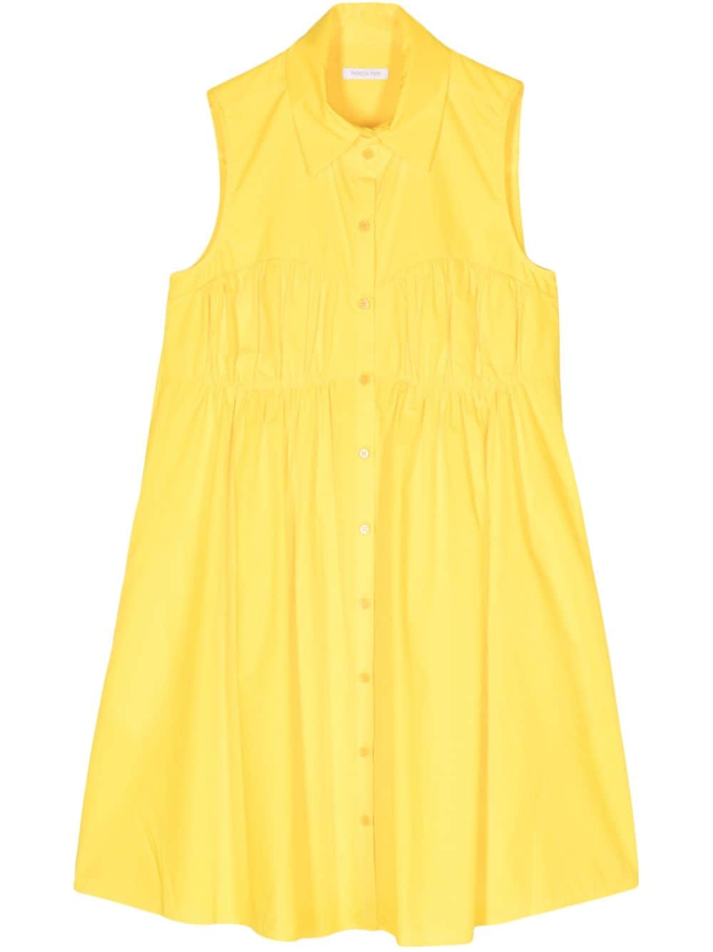 Patrizia Pepe flared poplin dress - Yellow von Patrizia Pepe