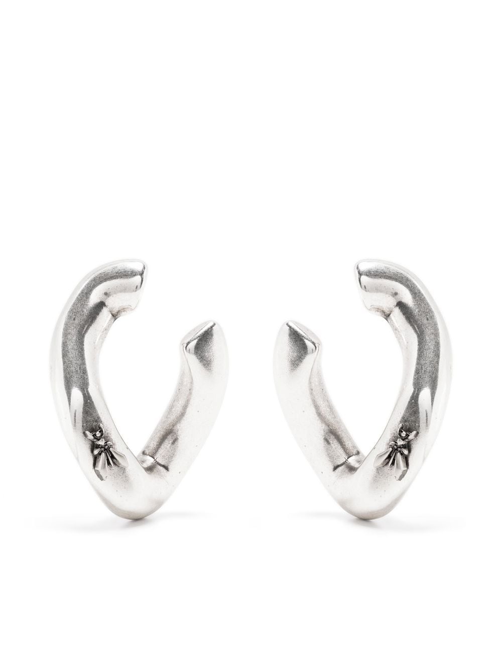 Patrizia Pepe fly hoop earrings - Silver von Patrizia Pepe