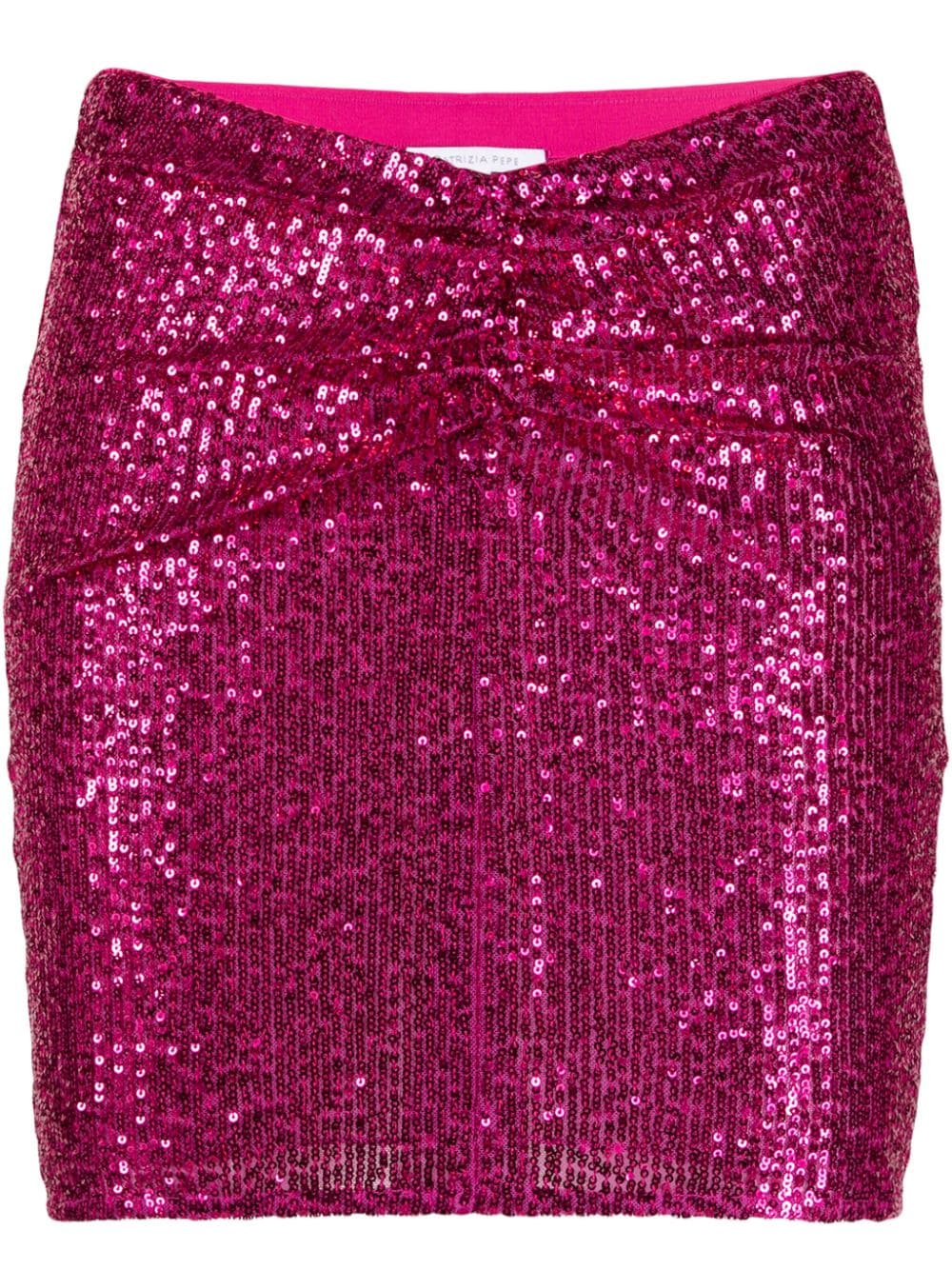 Patrizia Pepe gathered sequin miniskirt - Pink von Patrizia Pepe