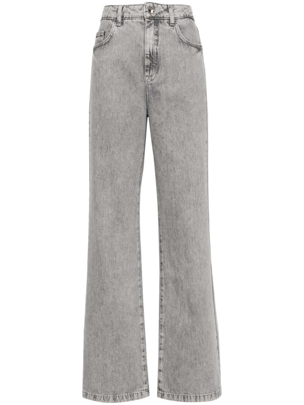 Patrizia Pepe high-rise flared cotton jeans - Grey von Patrizia Pepe