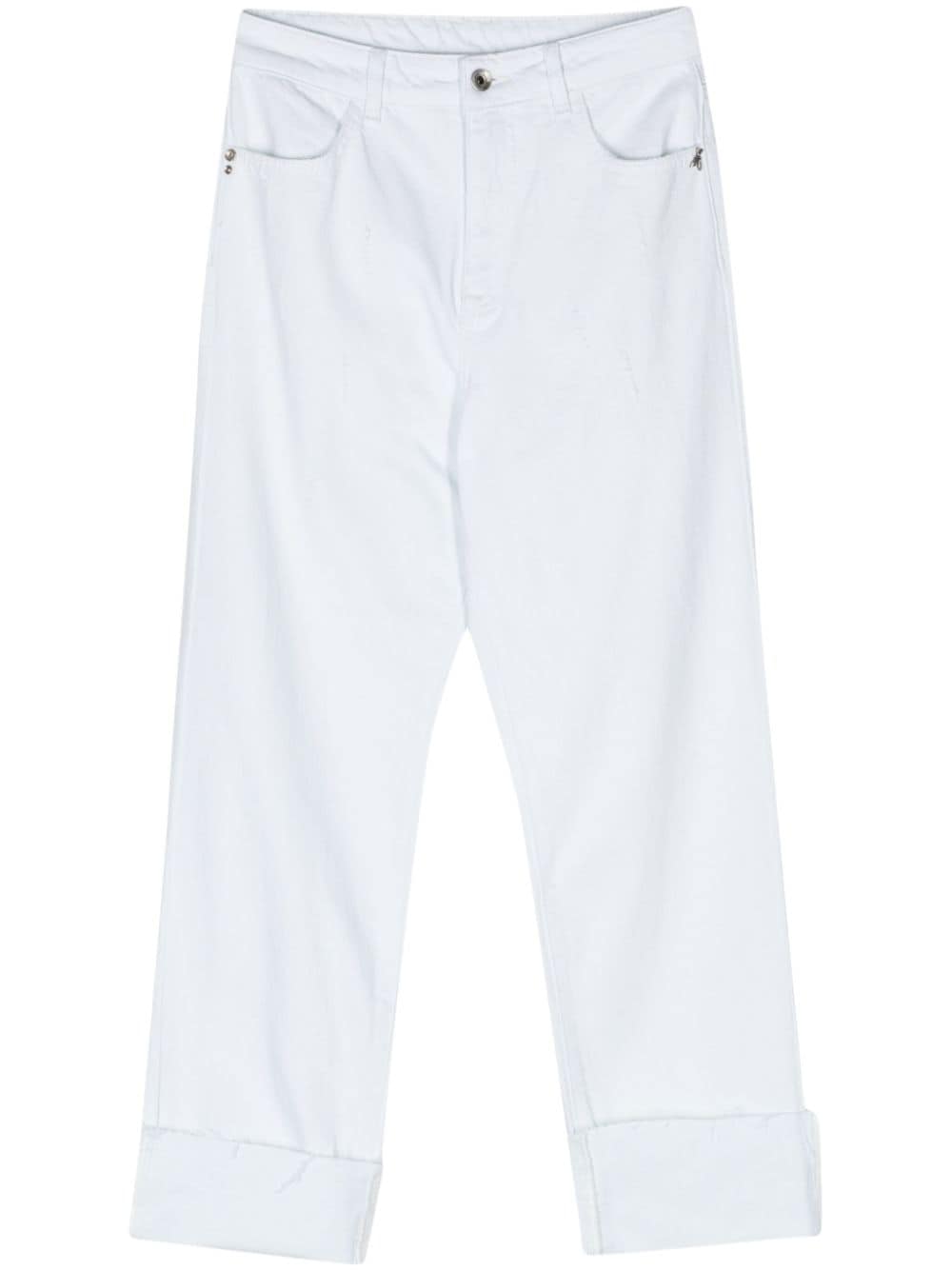 Patrizia Pepe high-rise tapered jeans - White von Patrizia Pepe