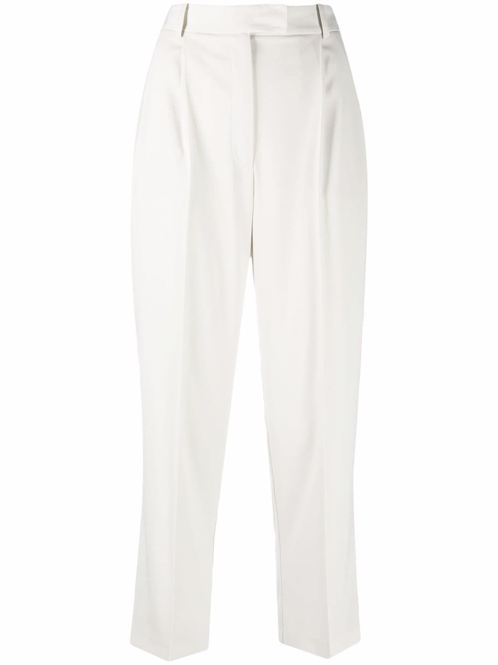 Patrizia Pepe high-waisted cropped trousers - Grey von Patrizia Pepe