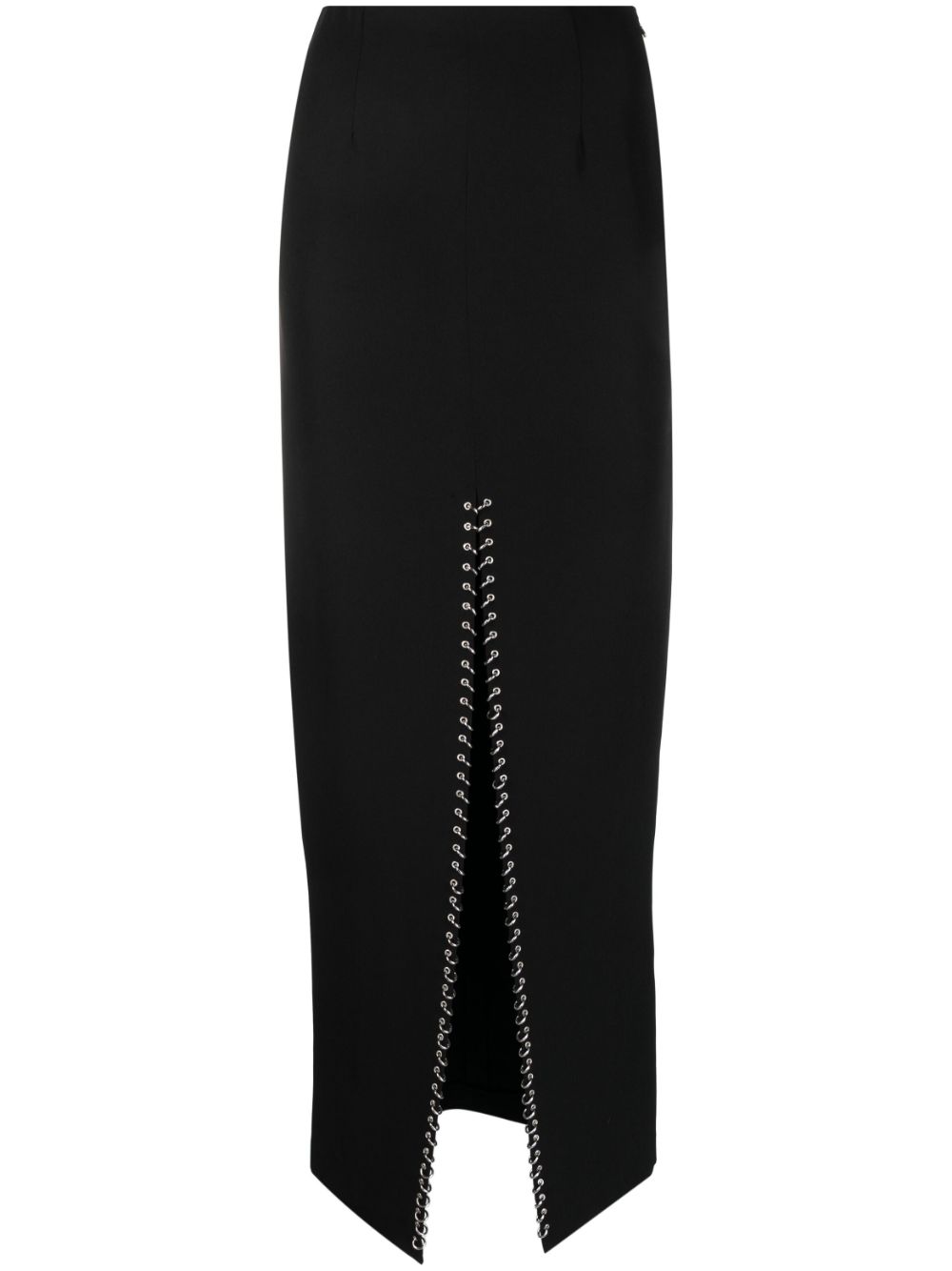 Patrizia Pepe high-waisted piercing-appliqué skirt - Black von Patrizia Pepe