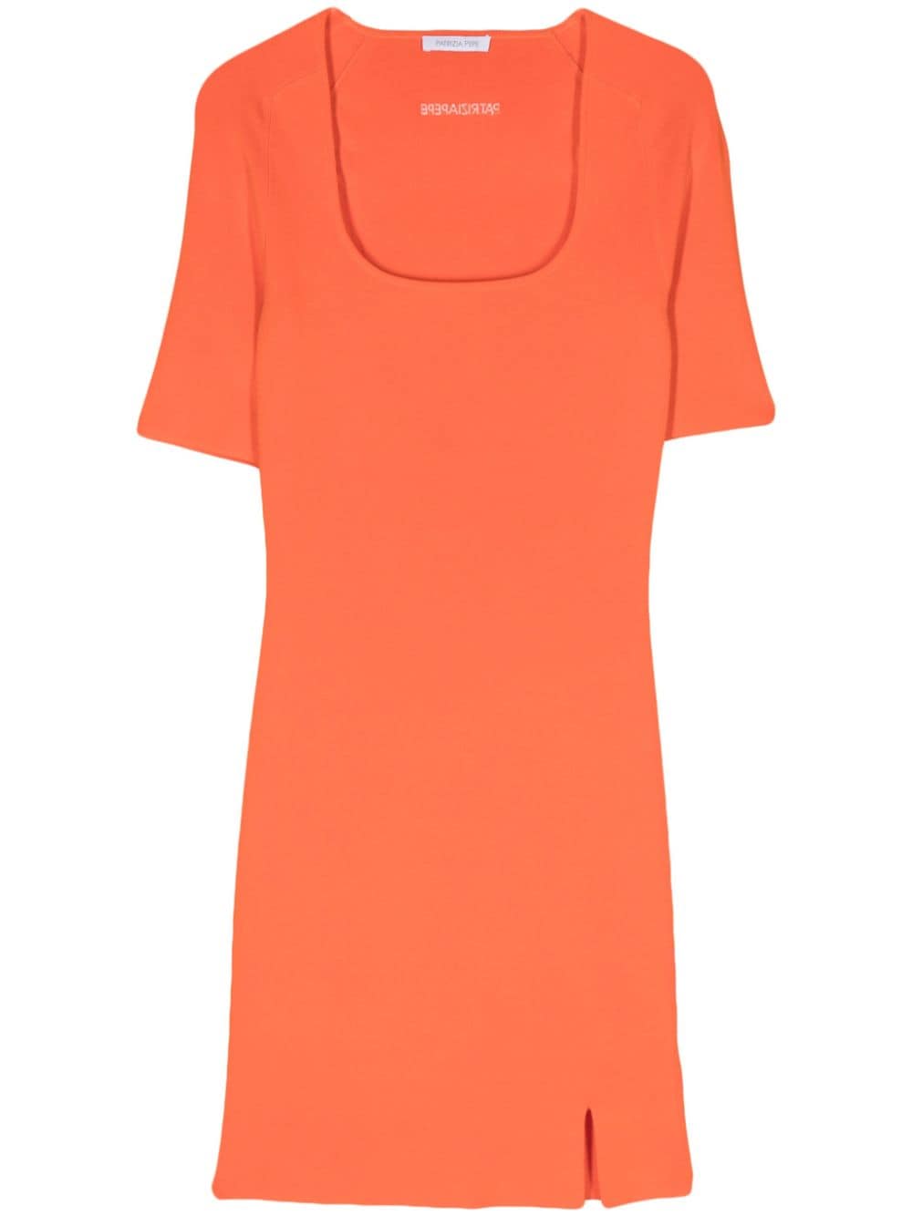 Patrizia Pepe jacquard-logo dress - Orange von Patrizia Pepe