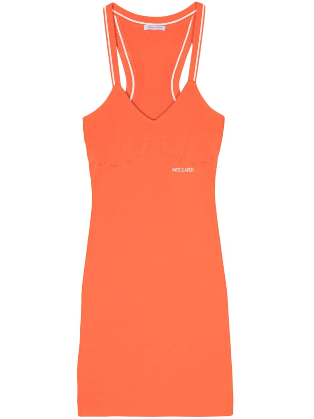 Patrizia Pepe jacquard-logo dress - Orange von Patrizia Pepe