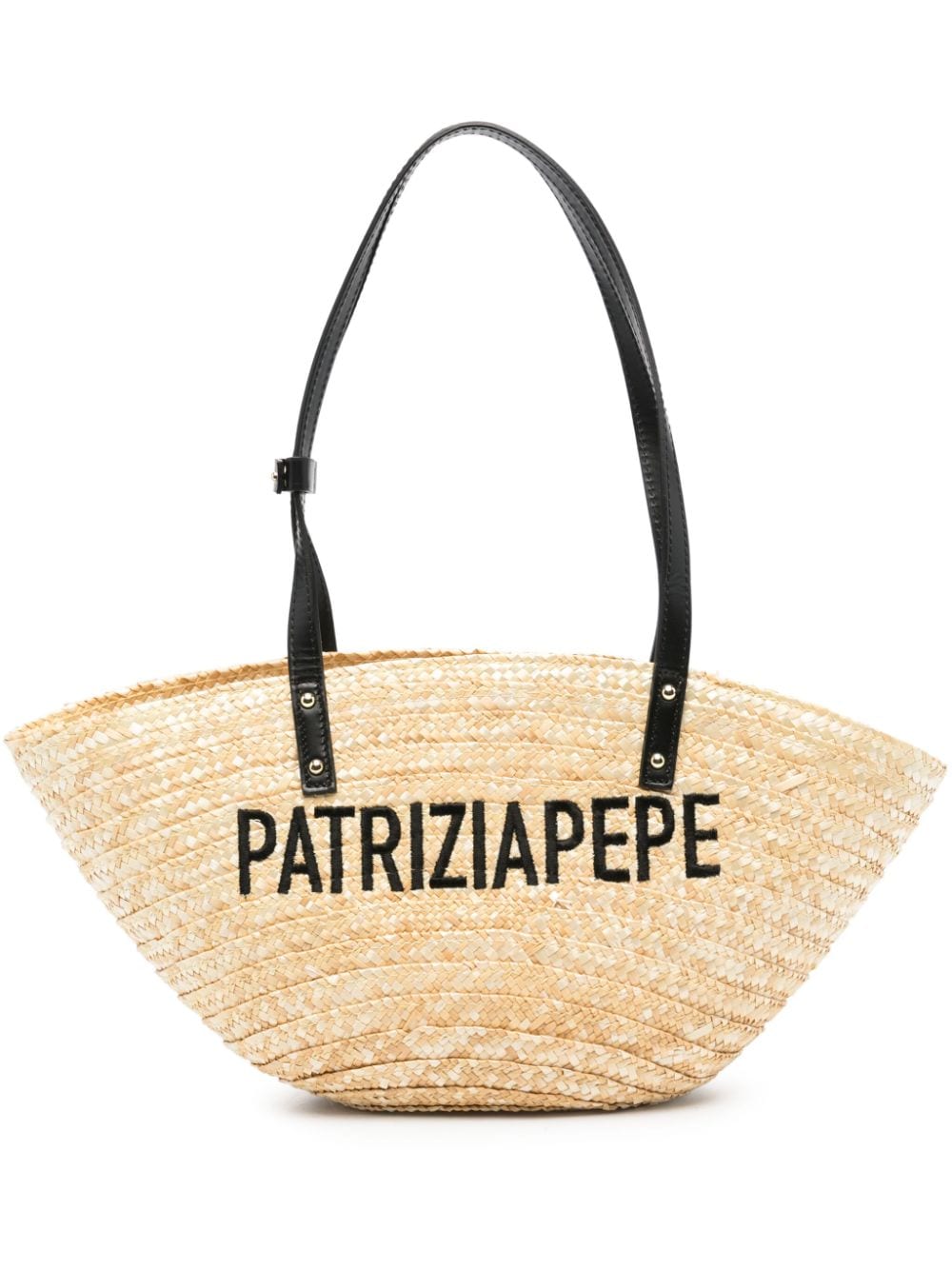 Patrizia Pepe logo-embroidered tote bag - Neutrals von Patrizia Pepe