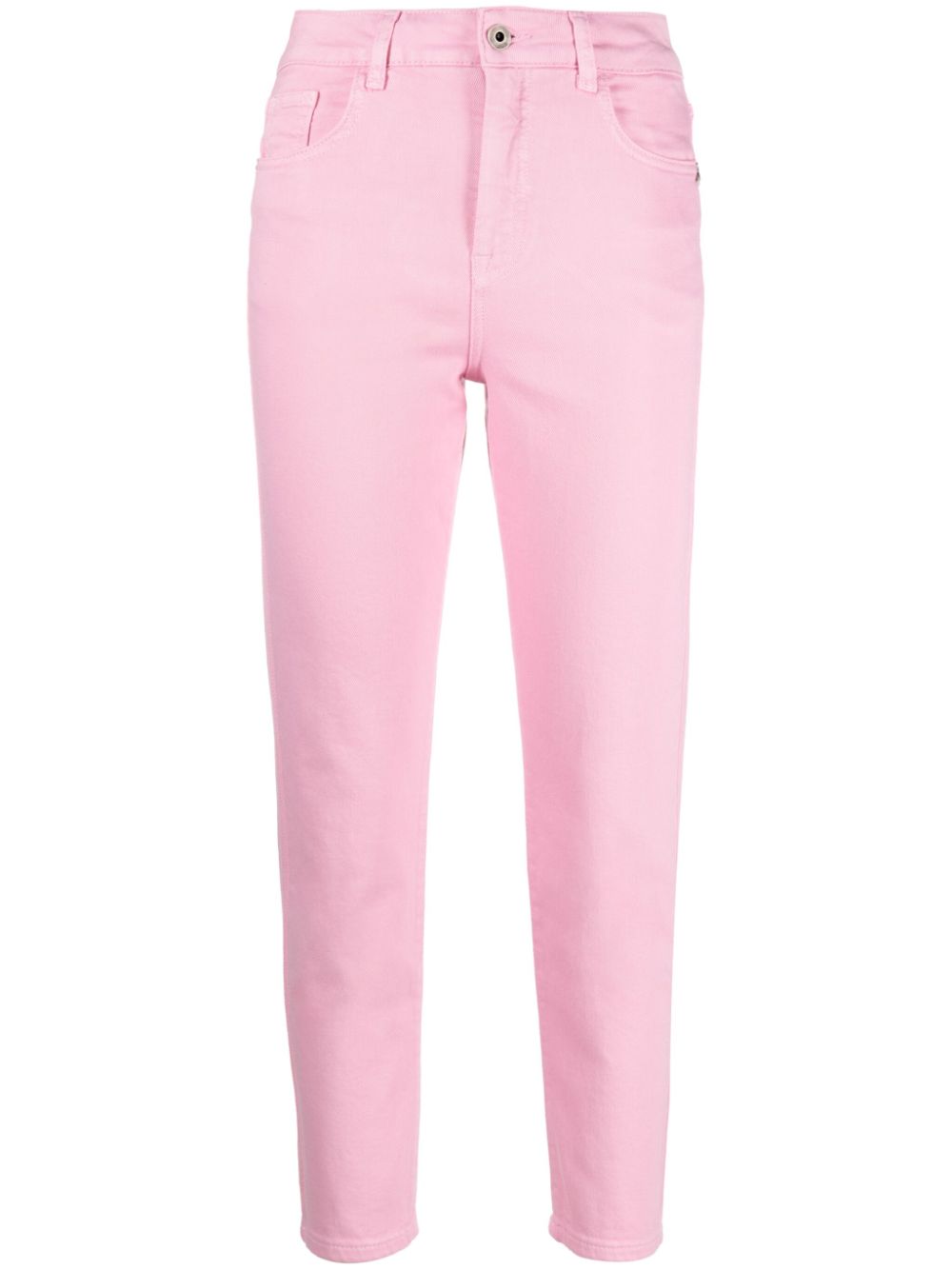 Patrizia Pepe logo-plaque tapered jeans - Pink von Patrizia Pepe