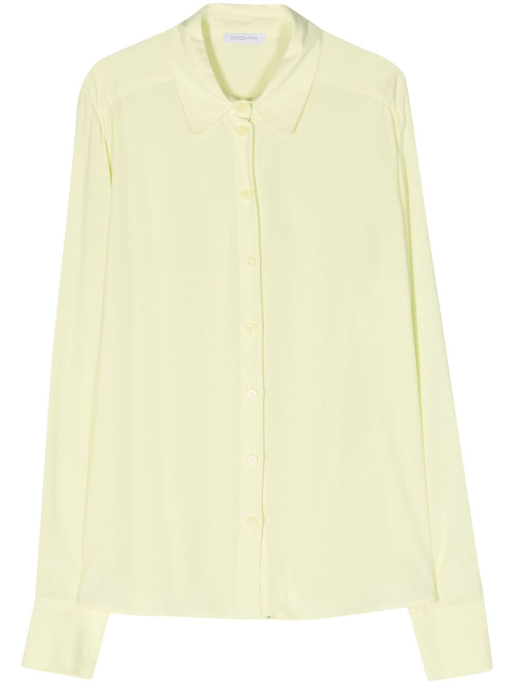 Patrizia Pepe long-sleeve crepe shirt - Green von Patrizia Pepe