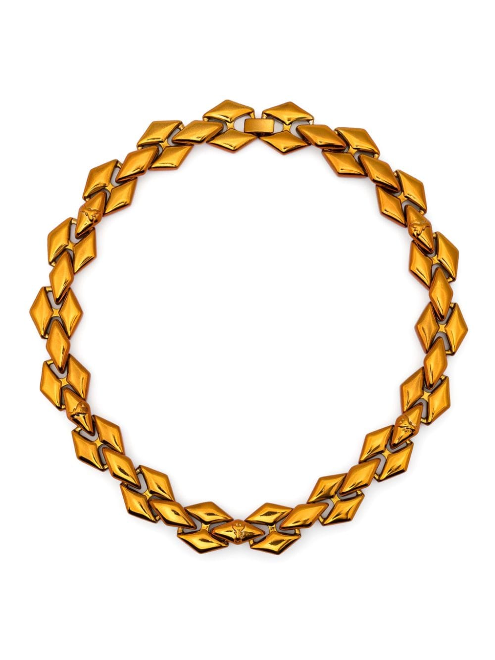 Patrizia Pepe metallic chain-link necklace - Orange von Patrizia Pepe