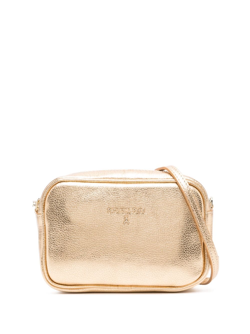 Patrizia Pepe metallic-effect crossbody bag - Gold von Patrizia Pepe