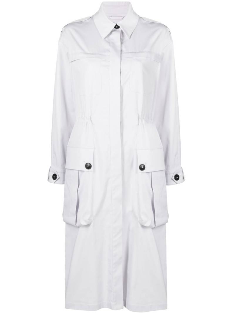 Patrizia Pepe mid-length trench coat - Purple von Patrizia Pepe