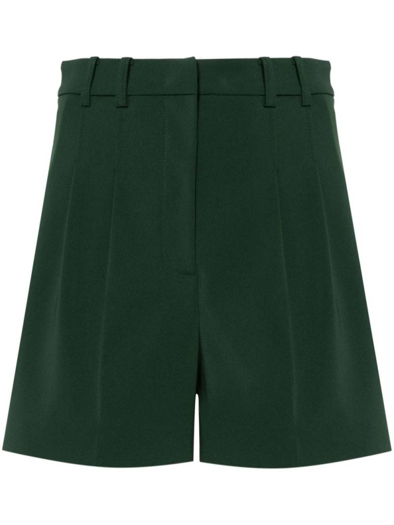 Patrizia Pepe mid-waist pleat-detail shorts - Green von Patrizia Pepe