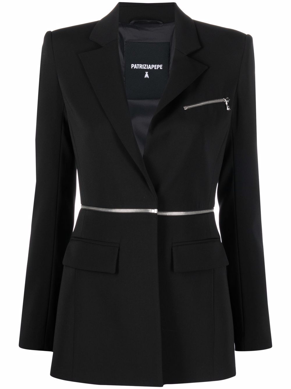 Patrizia Pepe multi-way zip jacket - Black von Patrizia Pepe