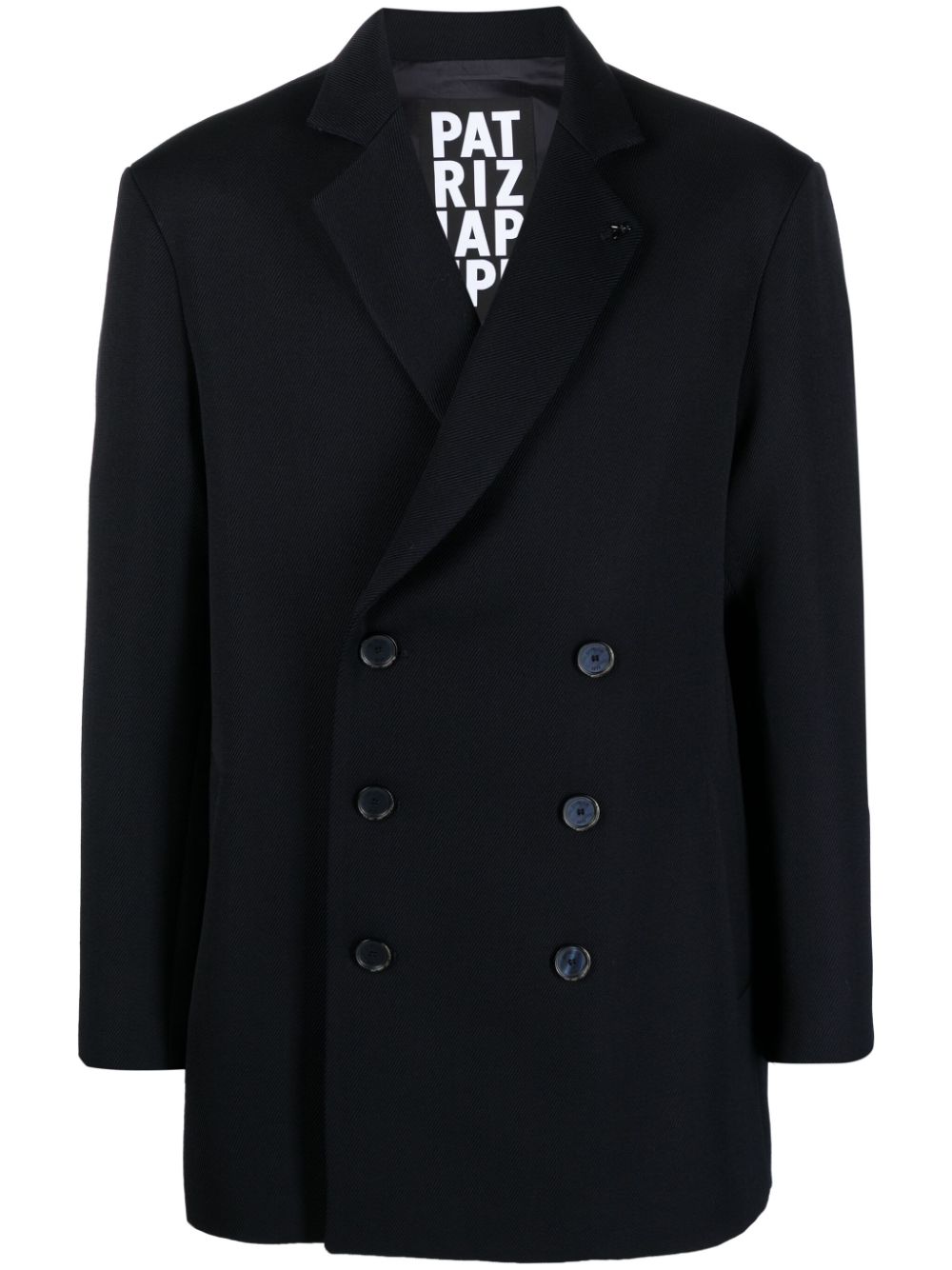 Patrizia Pepe notched-collar double-breasted blazer - Blue von Patrizia Pepe