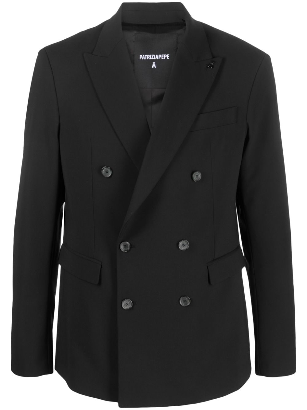 Patrizia Pepe peak-lapels double-breasted blazer - Black von Patrizia Pepe