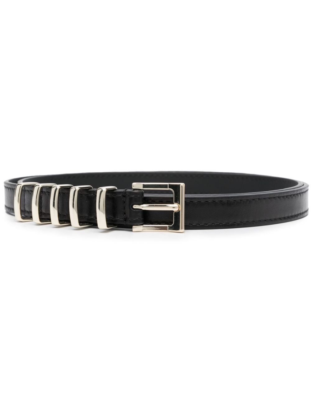 Patrizia Pepe pointed-tip leather belt - Black von Patrizia Pepe