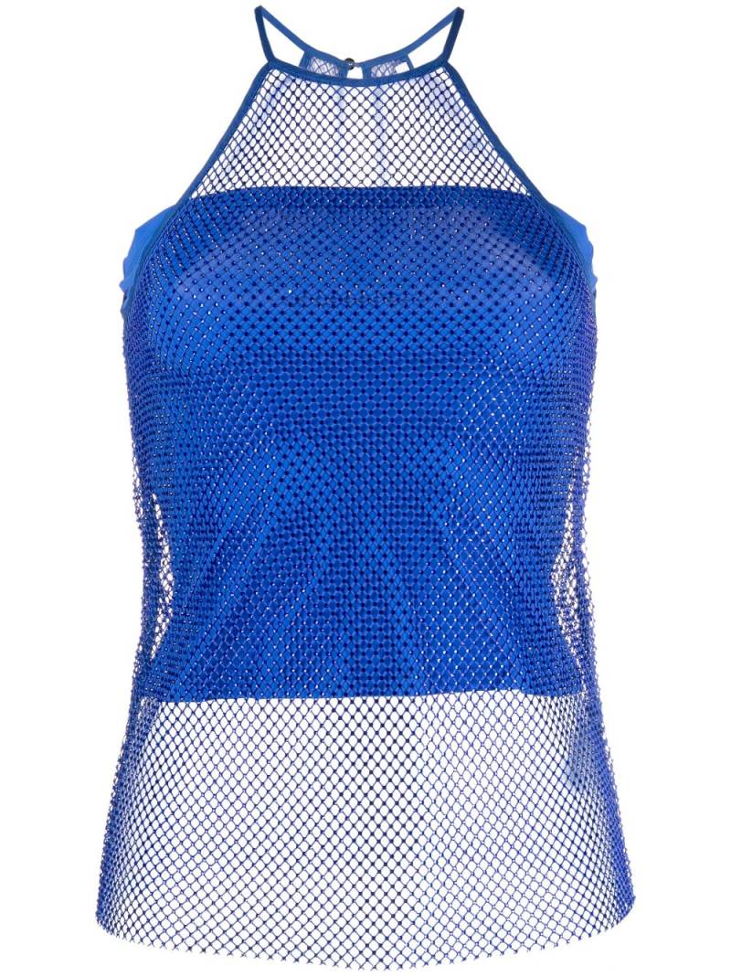 Patrizia Pepe rhinestone-embellished sleeveless top - Blue von Patrizia Pepe