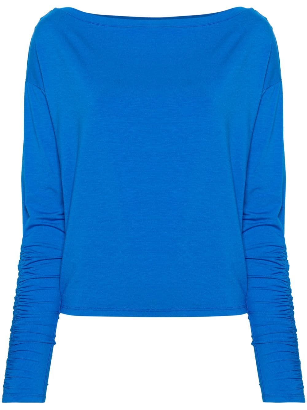 Patrizia Pepe ruched drop-shoulder top - Blue von Patrizia Pepe