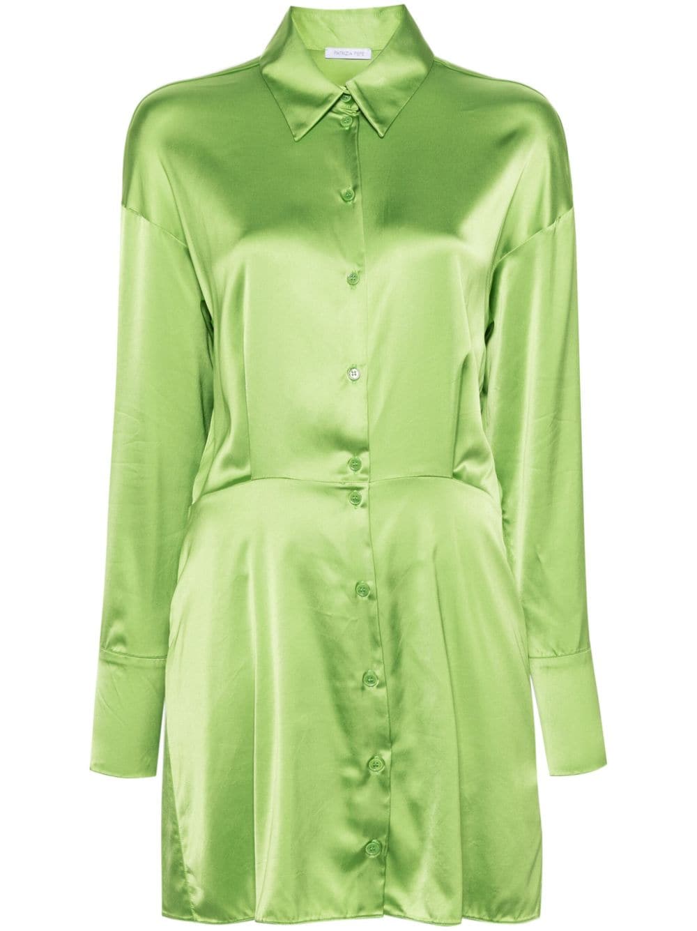 Patrizia Pepe satin mini dress - Green von Patrizia Pepe