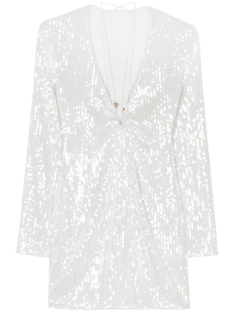 Patrizia Pepe sequinned mini dress - White von Patrizia Pepe