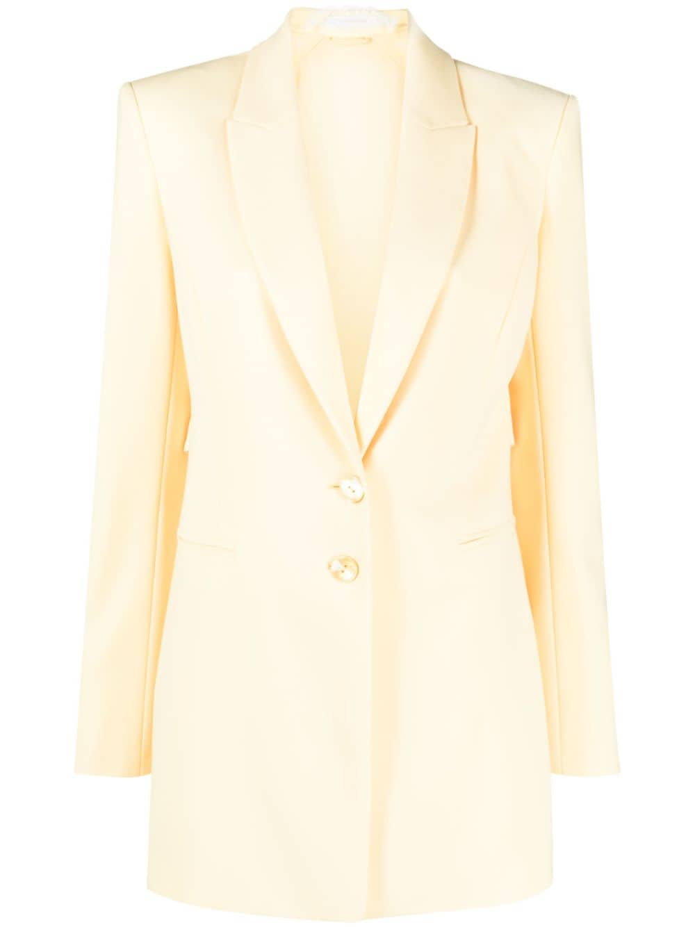 Patrizia Pepe sheer-back blazer - Yellow von Patrizia Pepe