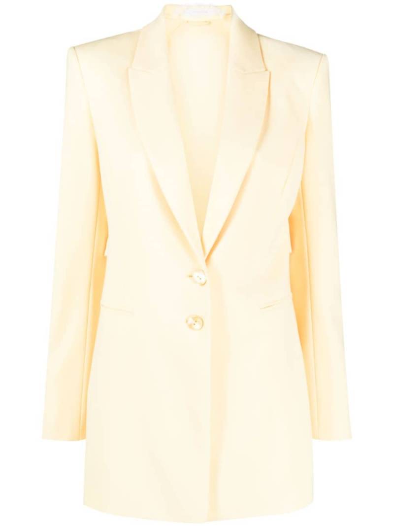 Patrizia Pepe sheer-back blazer - Yellow von Patrizia Pepe