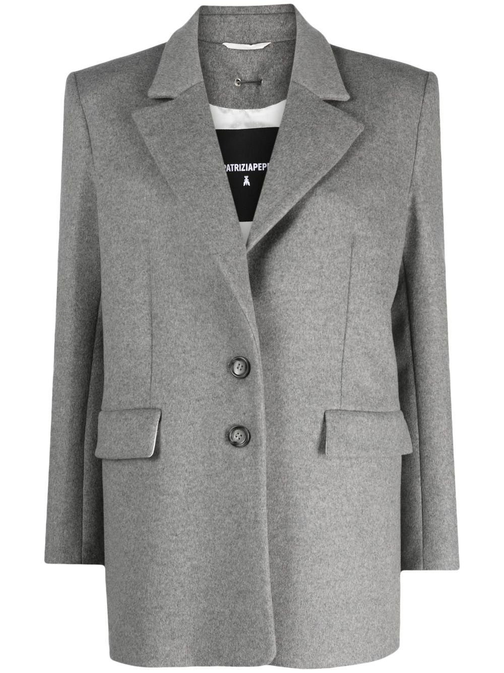 Patrizia Pepe single breasted blazer - Grey von Patrizia Pepe