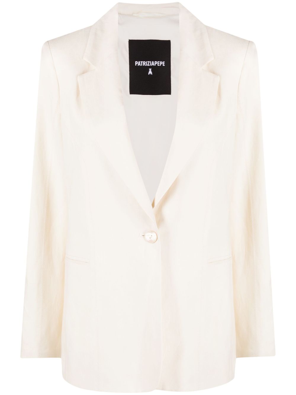 Patrizia Pepe single-breasted long-sleeve blazer - Neutrals von Patrizia Pepe