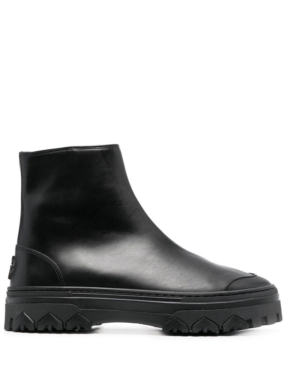 Patrizia Pepe zip-up leather ankle boots - Black von Patrizia Pepe