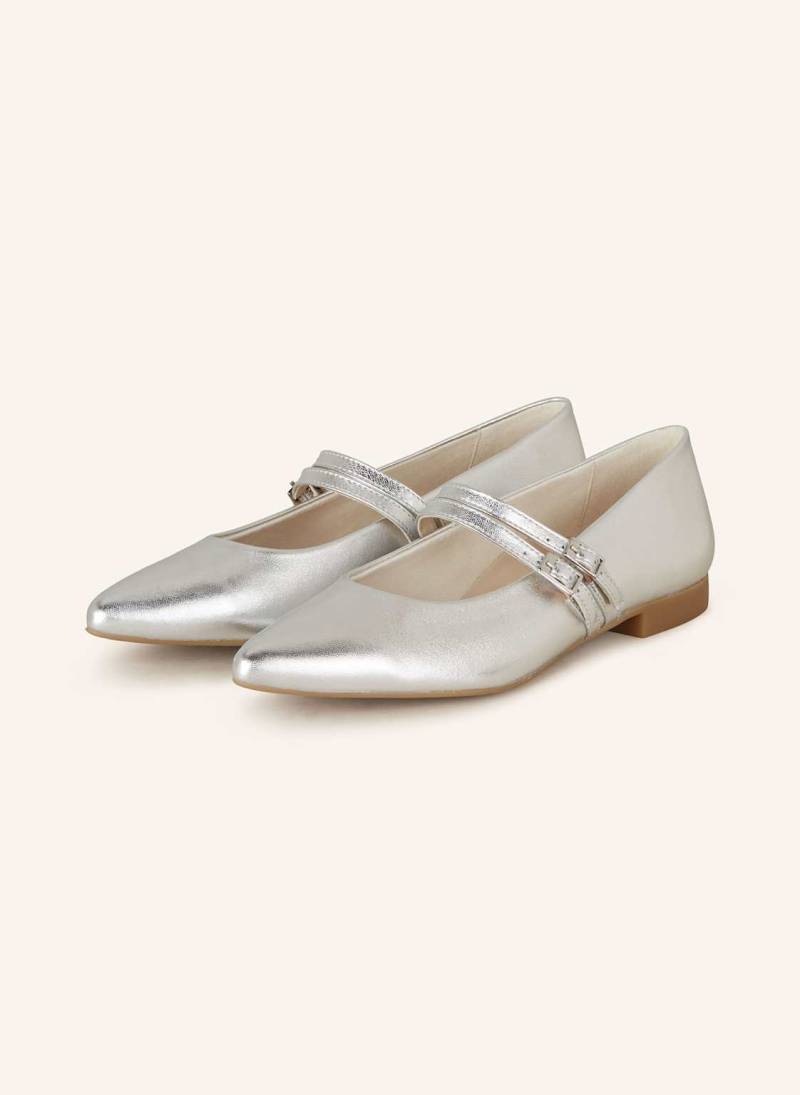Paul Green Mary-Jane-Ballerinas silber von Paul Green