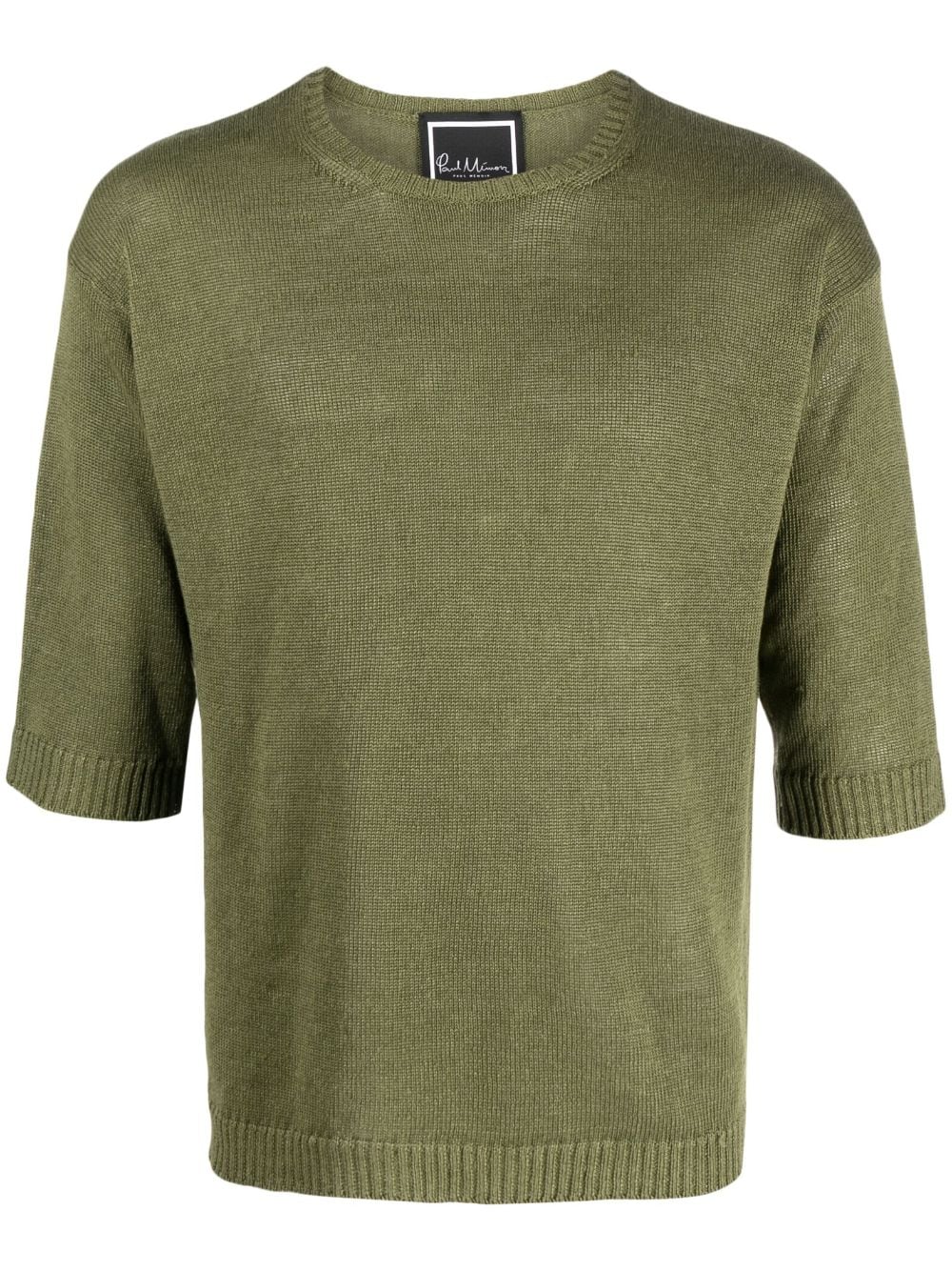 Paul Memoir short-sleeve knitted T-shirt - Green von Paul Memoir