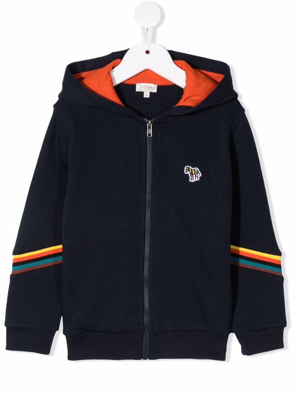 Paul Smith Junior logo zipped hoodie - Blue von Paul Smith Junior