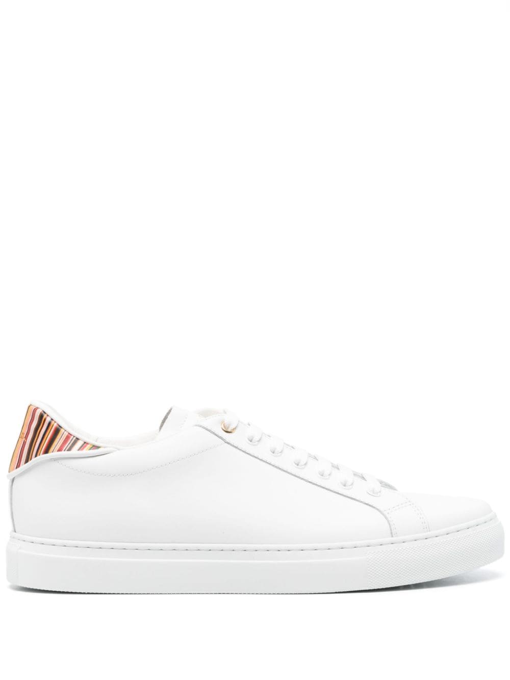 Paul Smith Beck signature-stripe leather sneakers - White von Paul Smith