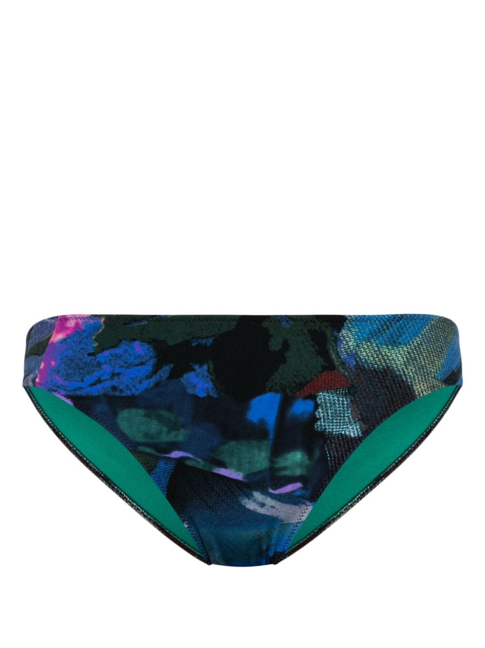 Paul Smith Floral Collage-print bikini bottoms - Blue von Paul Smith