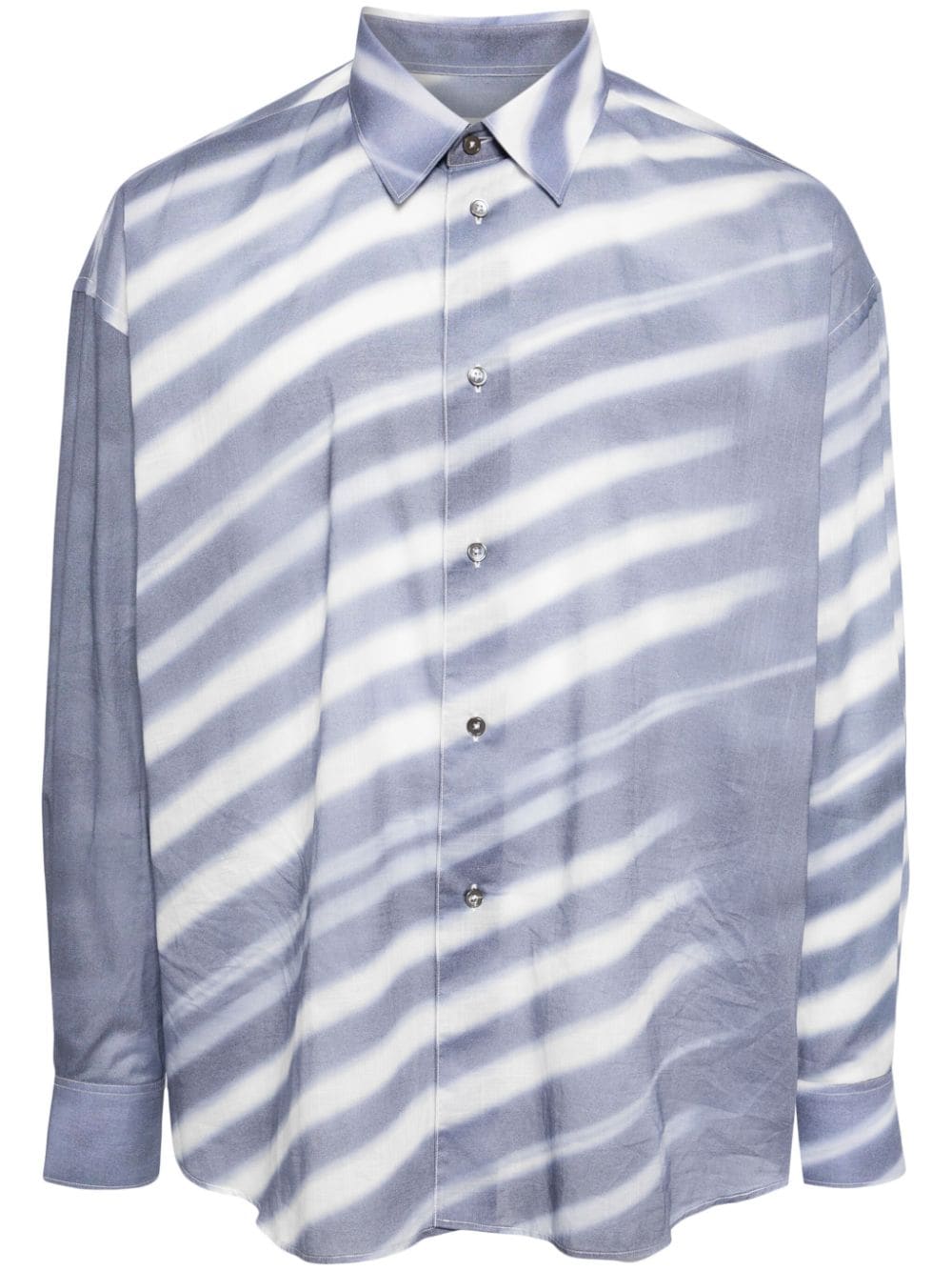 Paul Smith Morning Light-print cotton shirt - Blue von Paul Smith