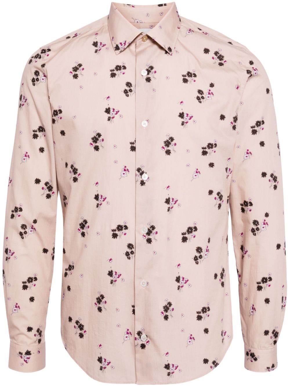 Paul Smith Narcissus-print organic cotton shirt - Pink von Paul Smith