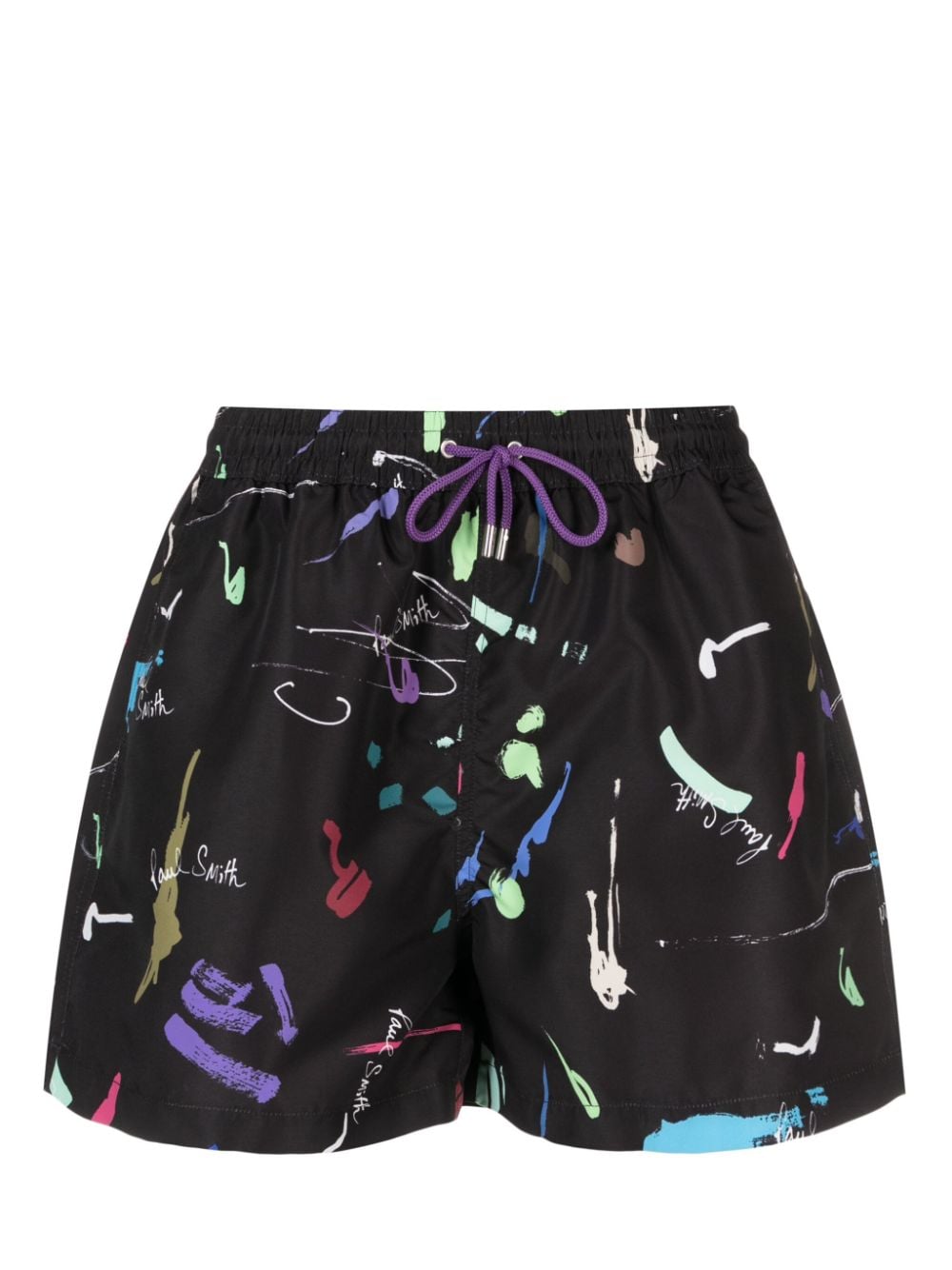 Paul Smith Paint Mark-print swim shorts - Black von Paul Smith