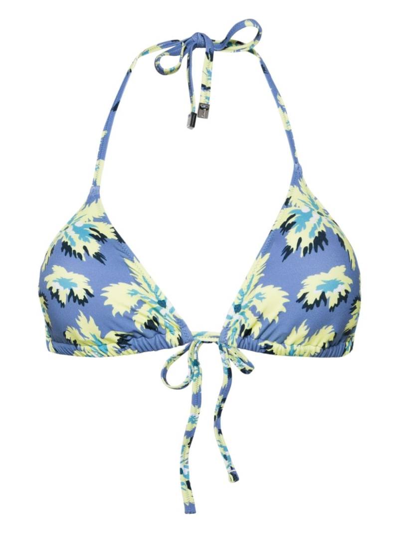 Paul Smith Palmera-print bikini top - Blue von Paul Smith