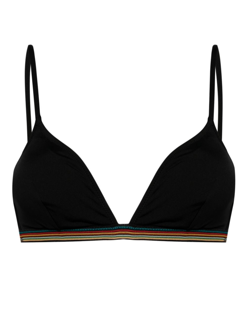 Paul Smith Signature Stripe bikini top - Black von Paul Smith