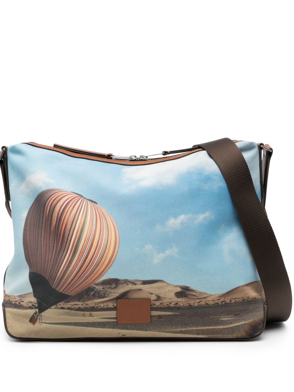 Paul Smith Stripe Ballon-print shoulder bag - Blue von Paul Smith