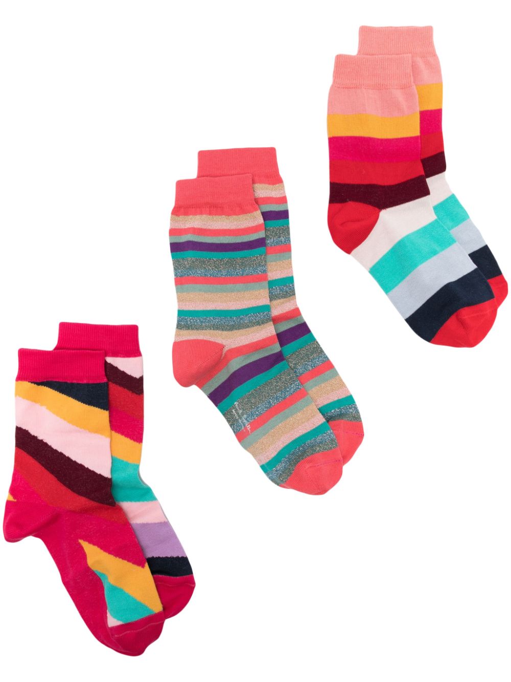 Paul Smith Swirl-pattern socks (pack of three) - Pink von Paul Smith