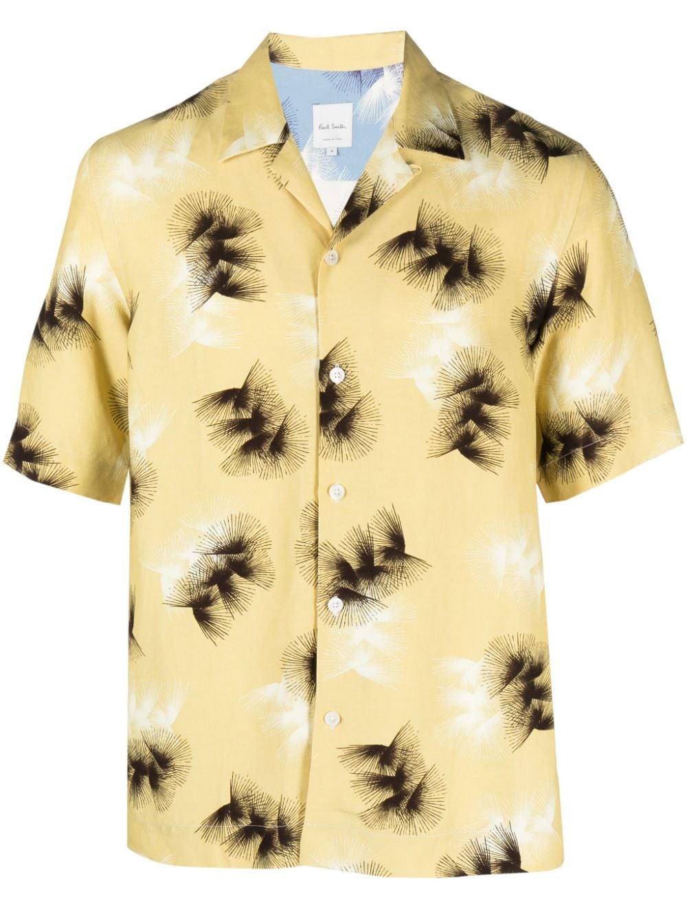 Paul Smith abstract-print camp-collar shirt - Yellow von Paul Smith