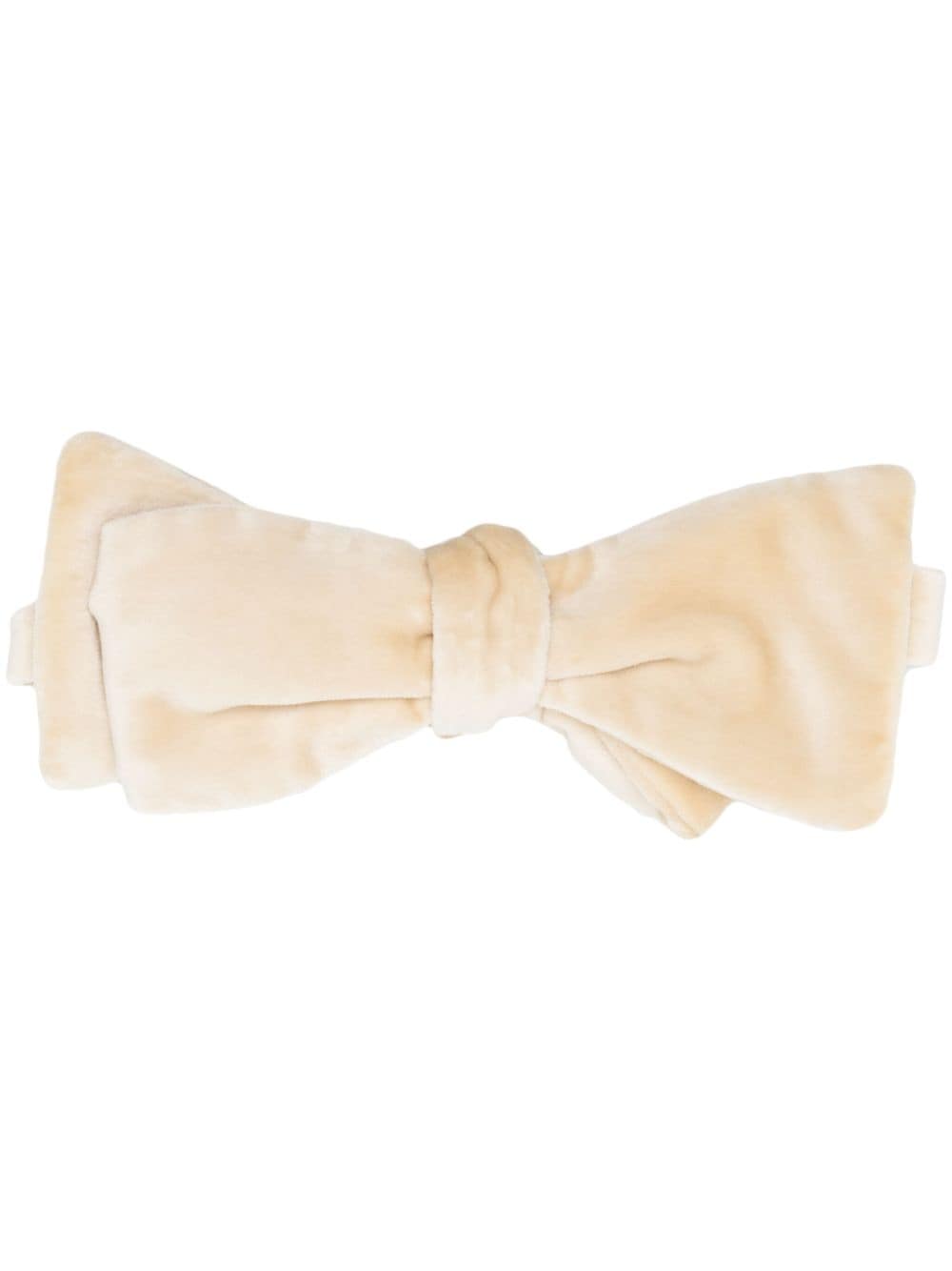 Paul Smith adjustable velvet bow tie - Neutrals von Paul Smith