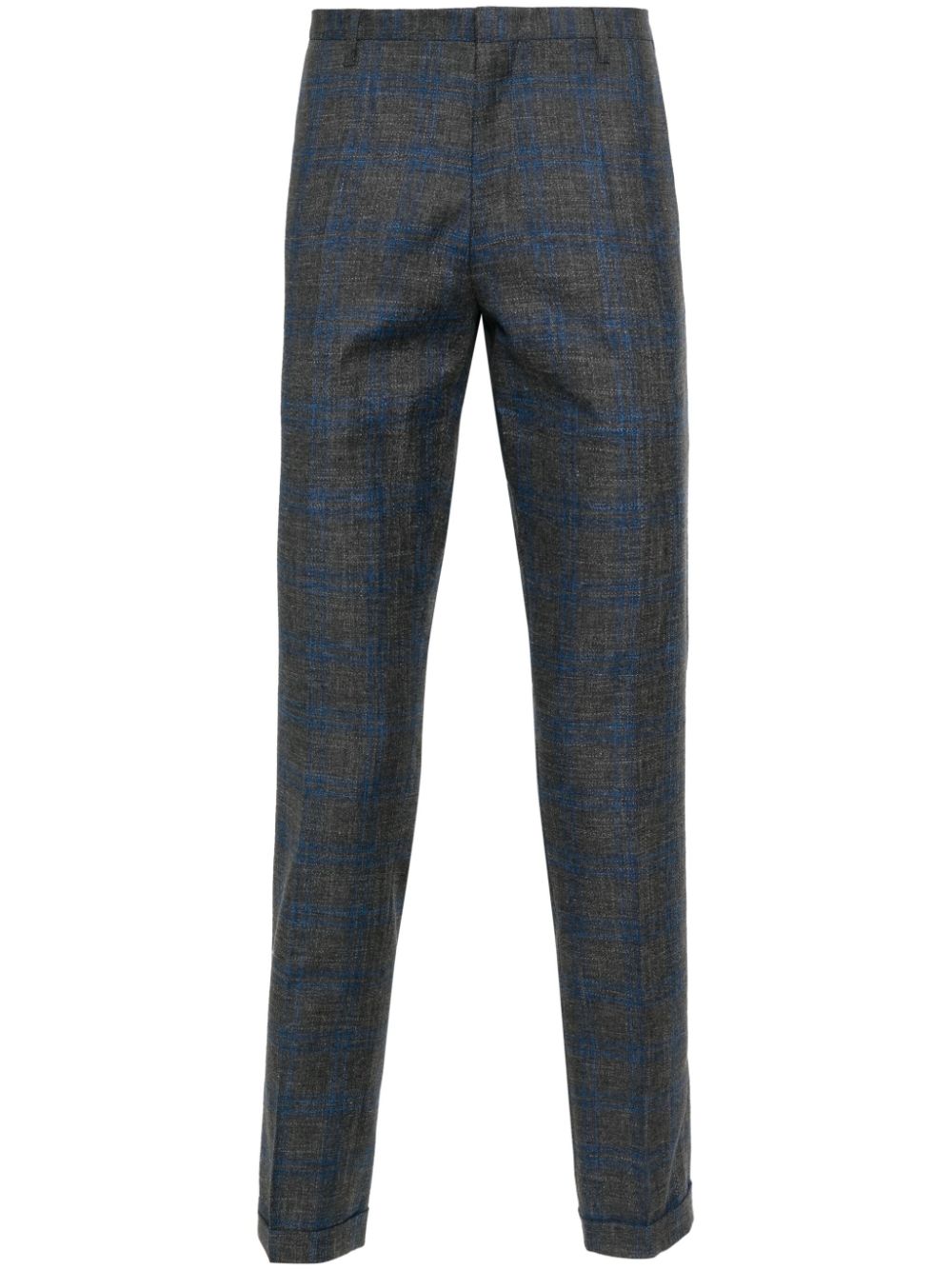 Paul Smith check-pattern straight-leg trousers - Blue von Paul Smith