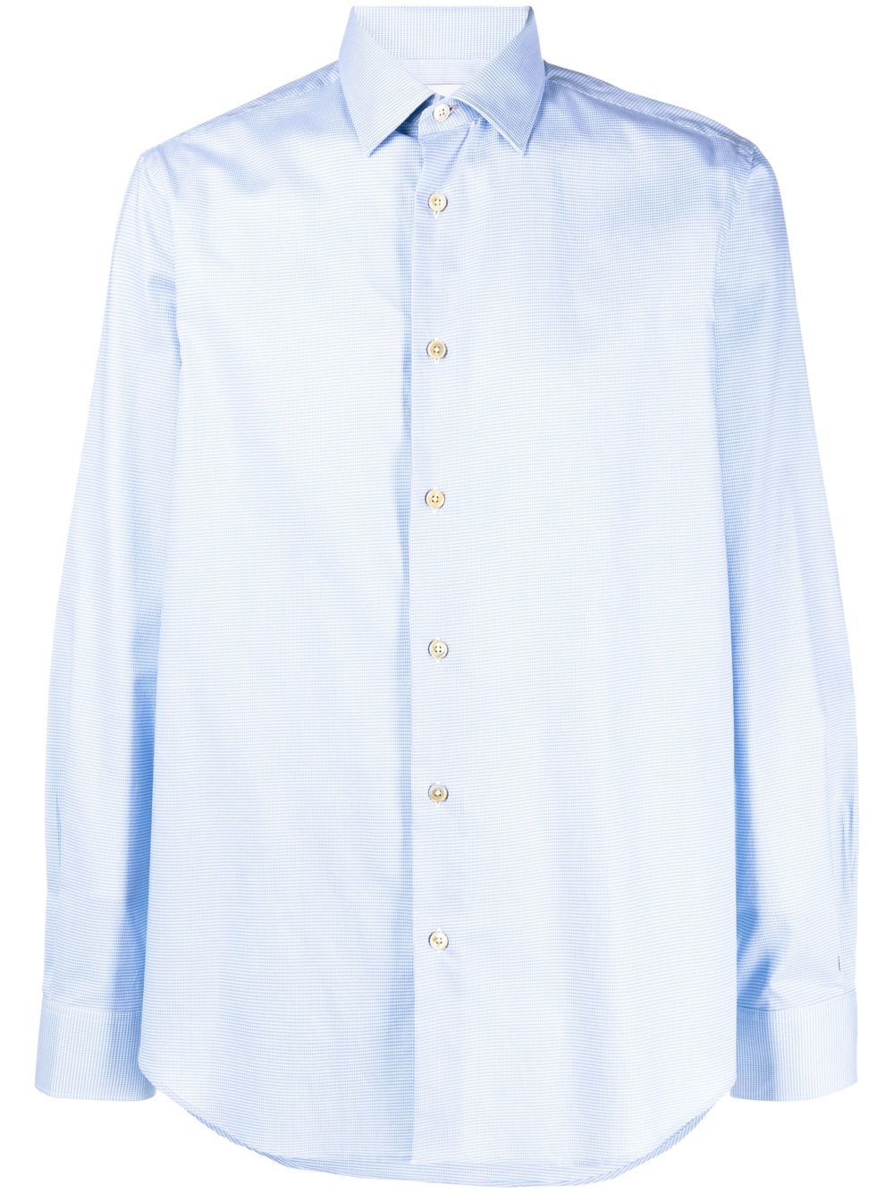 Paul Smith check-print cotton shirt - Blue von Paul Smith