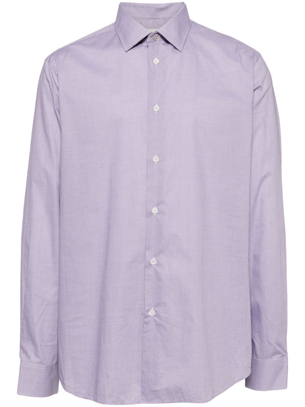 Paul Smith check-print poplin shirt - Purple von Paul Smith
