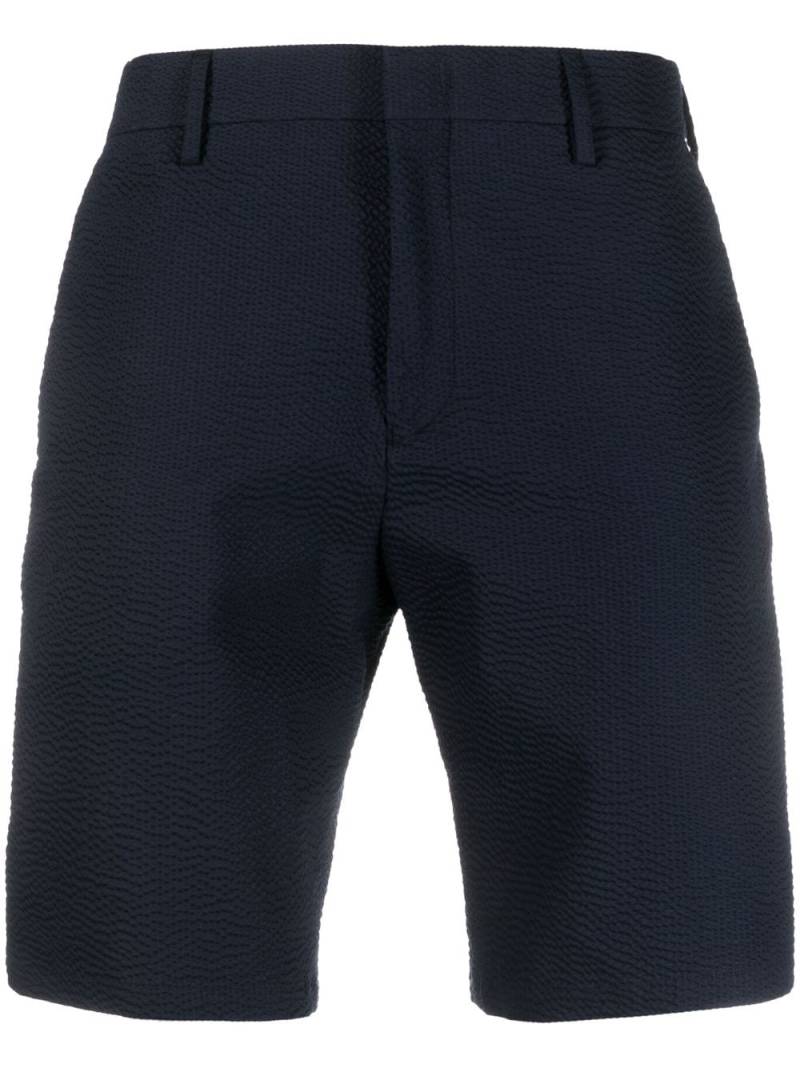 Paul Smith concealed-fastening cotton-blend shorts - Blue von Paul Smith