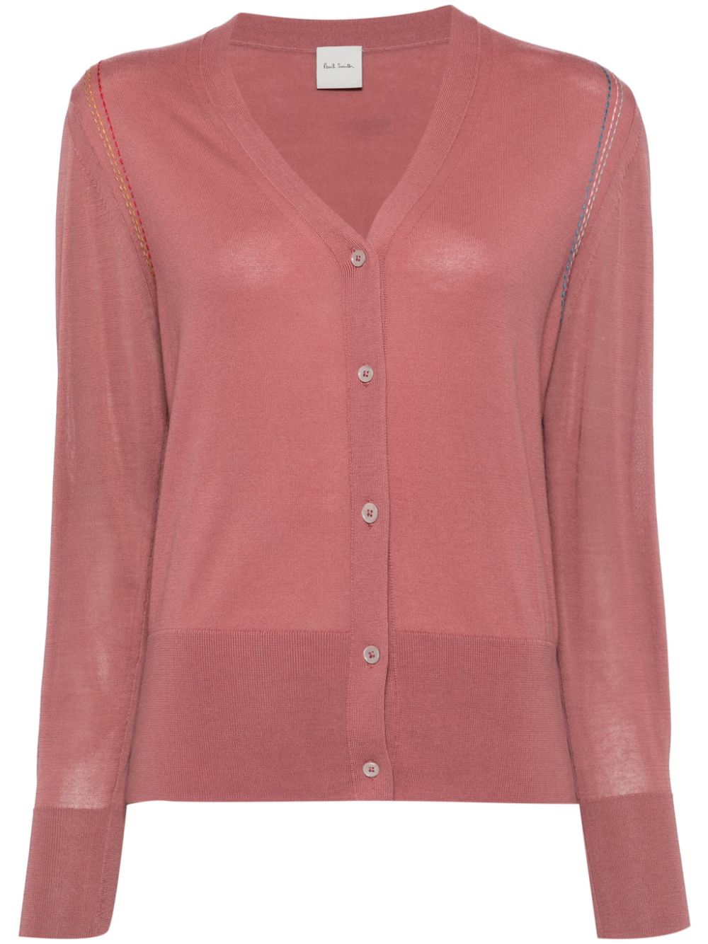 Paul Smith contrast-stitched cardigan - Pink von Paul Smith