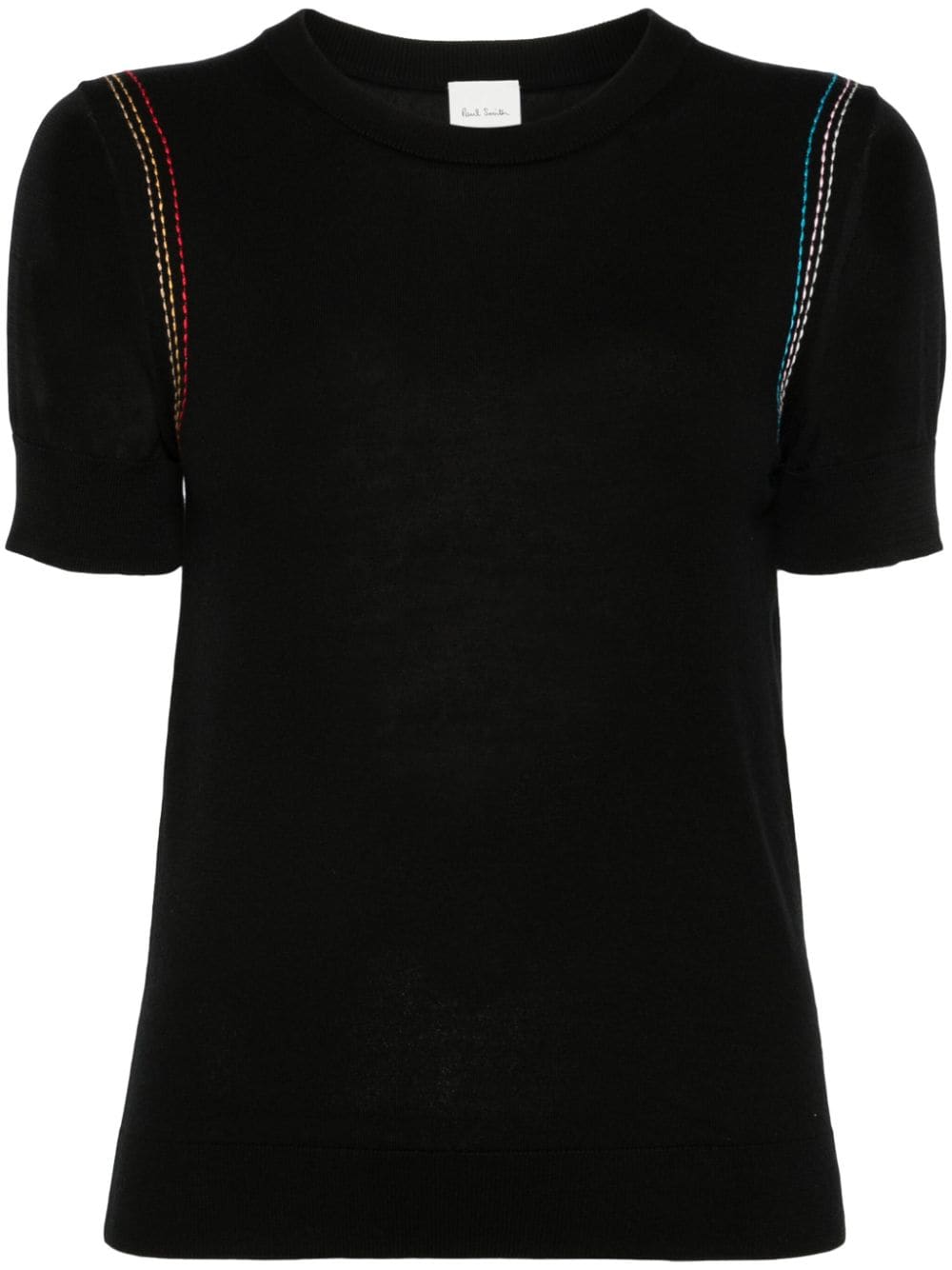 Paul Smith contrast-stitched knitted top - Black von Paul Smith